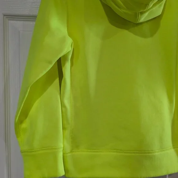 Nike Kids Pullover Hoodie Size Medium, Neon Green, Pink Swoosh, Therma-Fit - Picture 11 of 16
